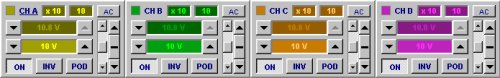 Analog Channel Control Panel Array